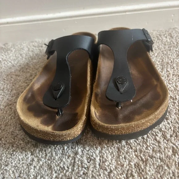 Black Birkenstock Gizeh Sandal Size 38 US 7-7.5 - Picture 4 of 7